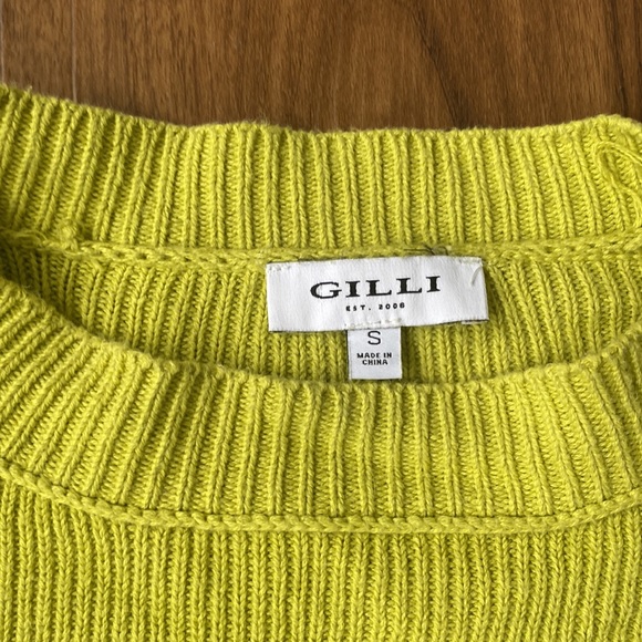 Lime Green Gilli Sweater ASOS - Picture 3 of 4